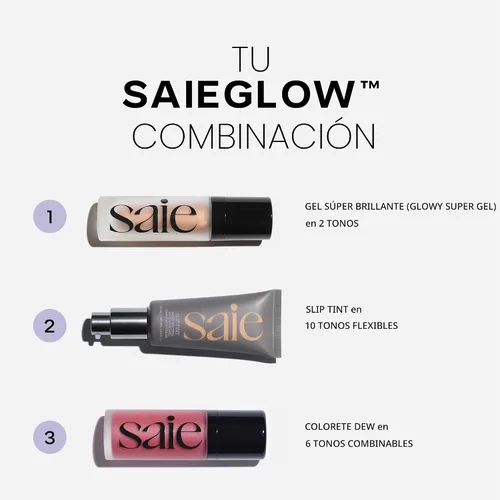 Miniatura 8 de Saie Slip Tint - Hidratante teñido con SPF 35, cobertura ligera, tinte brillante para la piel y protector solar mineral para rostro con ácido