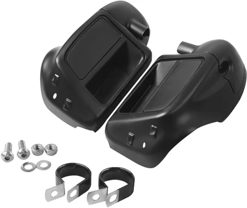 Miniatura 13 de XFMT - Carenadura inferior ventilada para las piernas tipo guantera, modelos FLT, FLHT, FLHTCU, FLHRC, Road King, Street Glide, Electra Glide, Negro