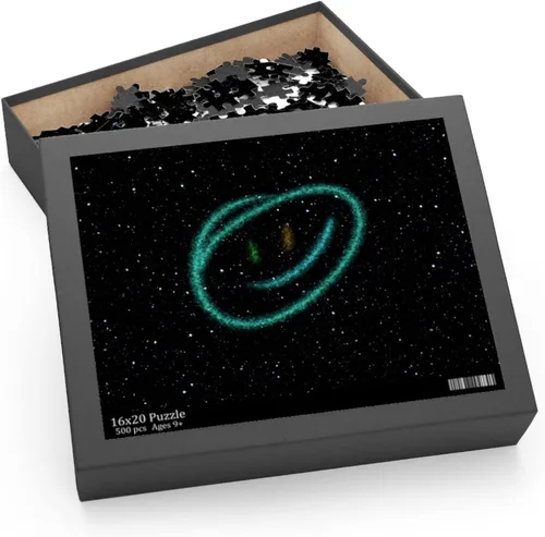 Miniatura 2 de Rompecabezas de 500 piezas con cara sonriente en el espacio