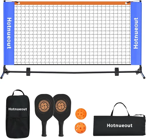 Juego de pickleball con red y paletas de 5 pies de ancho para interiores, mini bola de pepinillo portátil, red de práctica de equipo pequeño, red de
