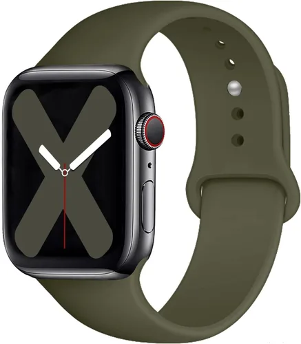 Miniatura 33 de Saucyi Compatible con Apple Watch Band 1.614 in 1.575 in 1.496 in 1.929 in 1.772 in 1.732 in 1.654 in, correa deportiva de silicona suave con cierre