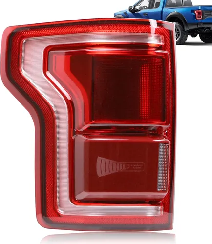 Luz trasera LED con punto ciego compatible con Ford F150 2015 2016 2017 Lado izquierdo del conductor Luz trasera Lámpara de freno trasera Montaje de