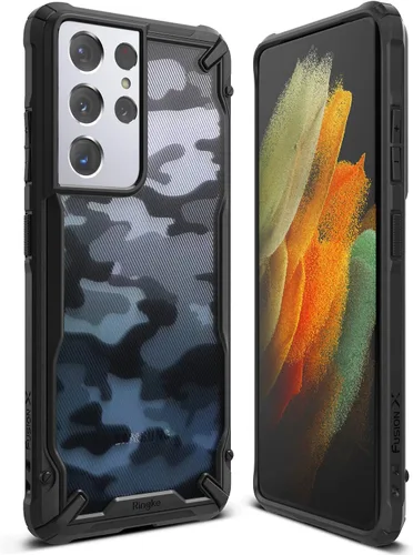 Miniatura 49 de Ringke Fusion-X para Samsung Galaxy S22 Ultra Funda [Recortes Precisos para Lentes de Cámara] Parachoques Mejorado Resistente Uso Rudo a Prueba