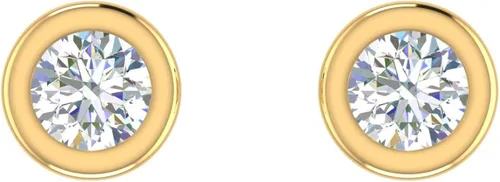 Miniatura 3 de Aretes de diamantes engarzados de 110 quilates a 0,35 quilates en oro de 10 K