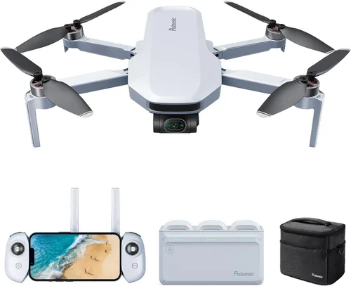 Potensic ATOM Dron GPS de 3 ejes con cardán 4K, menos de 249g, 96 minutos de vuelo, transmisión máxima de 6KM, seguimiento visual, QuickShots