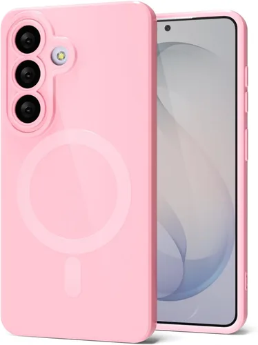Miniatura 41 de Svanove para Samsung Galaxy S22 Funda de teléfono de silicona magnética, compatible con Magsafe, linda para mujeres, brillante color brillante, gel
