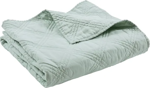 Miniatura 37 de Levtex Home - 100% lino francés delantero/parte trasera 100% algodón - Manta acolchada - Lino francés lavado - Blush - Tamaño de manta
