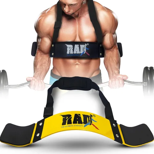Miniatura 7 de RAD Arm Blaster para bíceps y tríceps – Construye brazos potentes con el aislador de soporte de rizo de bíceps – Máquina de flexión de bíceps Verde