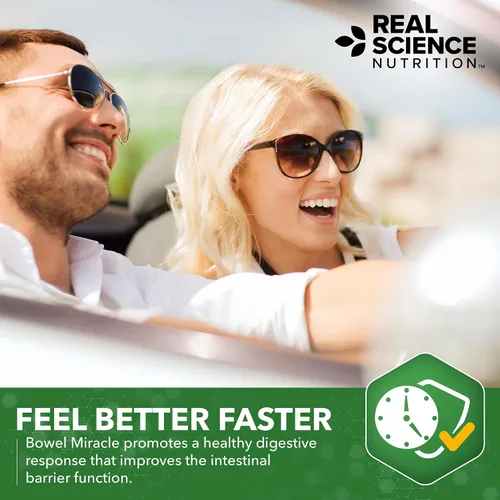 Miniatura 7 de Real Science Bowel Miracle - Suplemento de apoyo intestinal para comodidad digestiva y bienestar intestinal, con Vinitrox, GABA y vitaminas