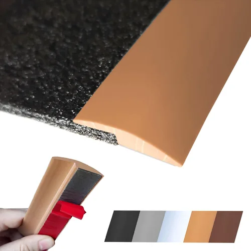 Miniatura 7 de Tira de Transición de Piso Autoadhesiva para Alfombra, Madera, Azulejo, Vinilo, Piso Laminado, Cubierta de Transición, Borde, Ribete, Espacio