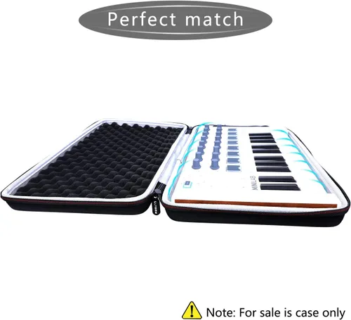 Miniatura 2 de LTGEM - Funda compatible con controlador MIDI universal Arturia MiniLab 3, color negro (solo funda)