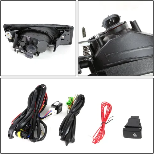 Miniatura 4 de Auto Dynasty Conjunto de luces antiniebla compatible con Honda Accord 2 puertas Coupe 2006-2007 Faros antiniebla delanteros para parachoques