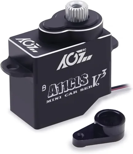 Miniatura 9 de AGFRC Mini-Z - Servo de micro dirección para coche, 0.052 segundos HV de alta velocidad, engranaje de metal completo, mini servo digital sin núcleo