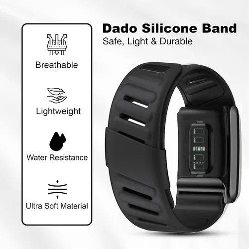 Miniatura 2 de DADO Correa de repuesto deportiva de silicona compatible con WHOOP 5.0, One, Peak y Life Fitness Tracker, transpirable, duradera y cómoda,