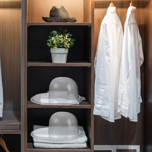 Miniatura 9 de Garneck Soporte de escritorio 12 piezas de plástico para sombrero, insertos de gorras de béisbol, forro de sombrero de Snapback, soporte
