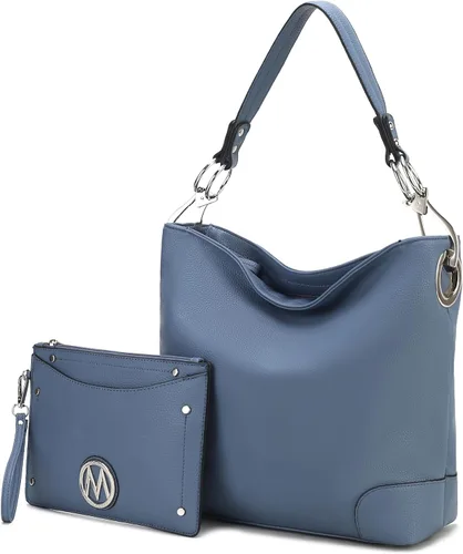 Miniatura 42 de MKF Collection Mia K - Bolso Hobo para mujer, de piel vegana, bolso de hombro holgado, bolso con asa superior