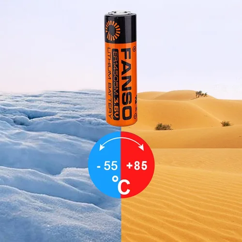 Miniatura 5 de Paquete de 6 baterías de litio FANSO ER14505M AA 3.6V 2200mAh ER14505 no recargables