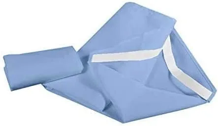 Miniatura 2 de Sábanas para cuna de preescolar para guardería, preescolar y esquinas con lazos elásticos para cuna, sábana bajera ajustable para cuna, sábana Azul
