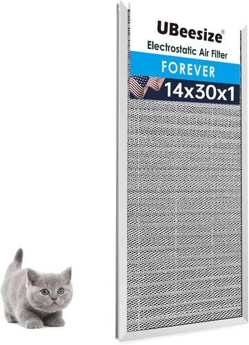 Miniatura 17 de UBeesize 20x25x1 Filtro de aire electrostático reutilizable para HVAC y aire acondicionado, filtro para estufa, MERV 8, lavable, dura toda la vida