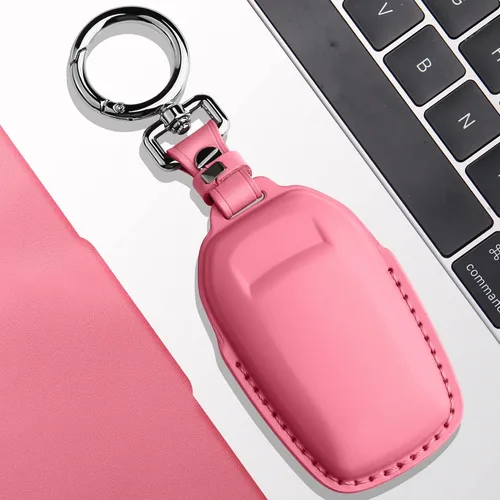 Miniatura 5 de Tukellen Funda de cuero para llavero Toyota compatible con Land Cruiser 2019-2026, Venza 2021-2026, Grand Highlander Hilux, Fortuner, Tundra Rosa