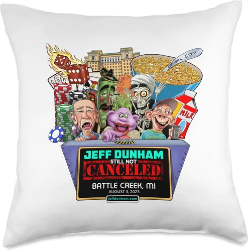 Miniatura 5 de JEFF DUNHAM Battle Creek, MI (2023) - Almohada de 16 x 16 pulgadas, multicolor