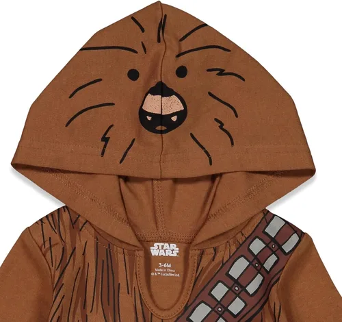 Miniatura 7 de STAR WARS Chewbacca R2-D2 Darth Vader - Paquete de 3 mamelucos para bebé recién nacido a bebé