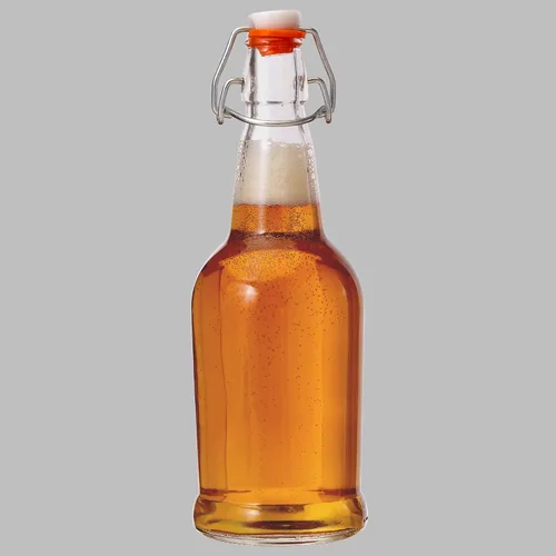 Miniatura 2 de Kitchen Lux - Botellas de cerveza de cristal con tapa abatible, 6 unidades. Set Home Brewing Grolsch. Tapa hermética de silicona para Kombucha