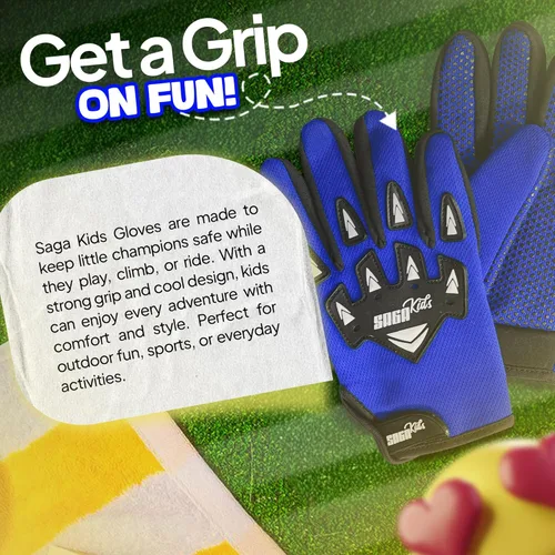 Miniatura 5 de Guantes de motocross juveniles, protección profesional para motociclistas de cross y BMX, equipo de alto rendimiento para niños y niñas, diseñados