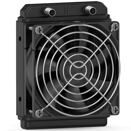 Miniatura 7 de Clyxgs Radiador de Refrigeración por Agua, Radiador de Intercambio de Calor de Aluminio de 12 Tubos con Ventilador para Sistema de Refrigeración por