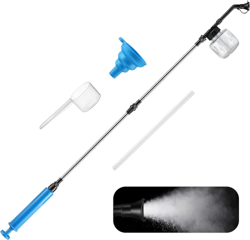 Miniatura 8 de Qualirey Polvo de tierra de diatomeas, dispensador aplicador de polvos de jardín de 8.5 fl oz, dispensador de polvo, aplicador de polvos