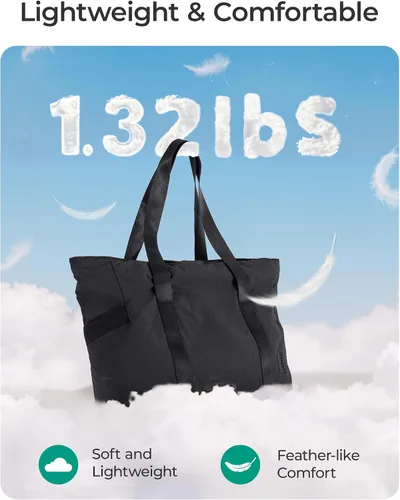 Miniatura 7 de BAGSMART Bolsa de mano para mujer con cremallera, bolsa de gimnasio con compartimentos, bolsa de trabajo para enfermera, baile, bolsa de yoga