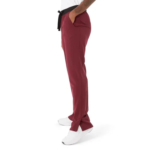 Miniatura 78 de ave. Varick - Pantalón médico de tiro medio para mujer, pierna recta, seis bolsillos, color azul caribeño, talla S