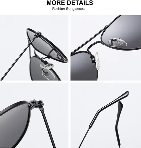 Miniatura 5 de Gleyemor Lentes de sol polarizados estilo aviador para niños y niñas, jóvenes, adolescentes, dos tamaños de 1.969 in y 2.047 in
