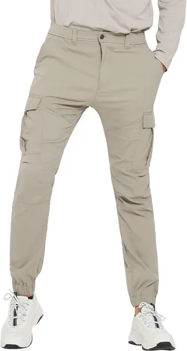 Miniatura 2 de PULI Men's Hiking Cargo Pants Slim Fit Stretch Joggers Cycling Waterproof Outdoor Trousers with Pockets