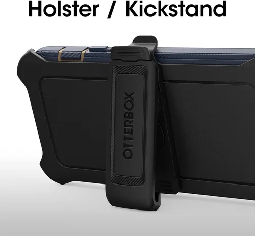 Miniatura 6 de OtterBox Funda para iPhone 14 y iPhone 13 Defender Series - Zapatos de gamuza azul (azul), resistente y duradero, con protección de puerto, incluye