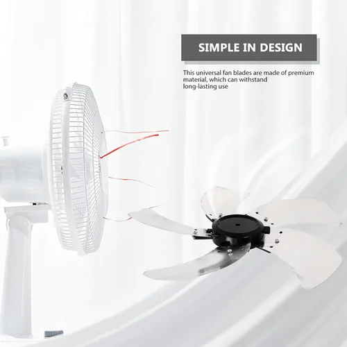 Miniatura 7 de LIFKOME Palas de ventilador de piso Soporte de aspas de ventilador 5 hojas s reemplazo para piezas de reparación de accesorios Hojas eléctricas