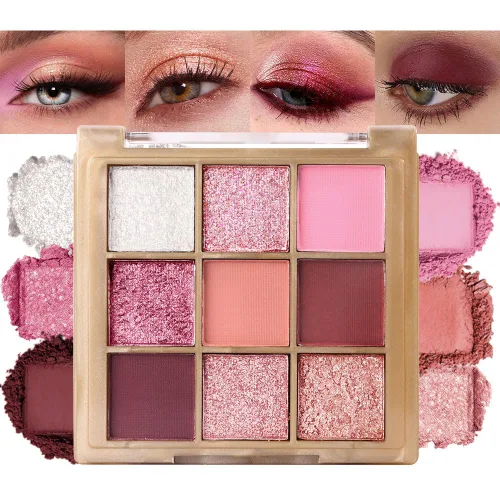 Miniatura 26 de CAKAILA Paleta de sombra de ojos mate de 10 colores, color gris y gris topo, paleta de sombra de ojos neutra, paleta de maquillaje de larga