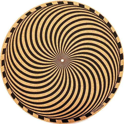 Miniatura 12 de Alfombrilla de corcho prémium para tocadiscos de corcho [0.157 in de grosor] para un mejor soporte de sonido en el tocadiscos de vinilo LP - Tapete