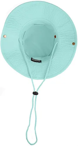 Miniatura 7 de Sombreros de ala ancha para senderismo, pesca, safari, Boonie, 100% algodón, protección solar UV, para hombres y mujeres, actividades al aire libre
