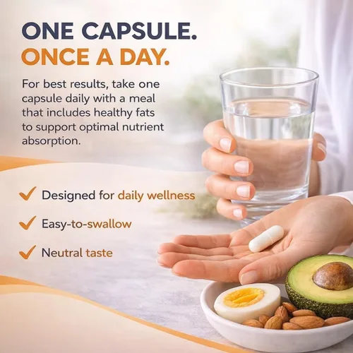 Miniatura 3 de D3K2 mejorado con calcio y bioperine® - 5000 UI de vitamina D3 + 100 mcg de vitamina K2 MK-7 - Fórmula una vez al día, 60 cápsulas