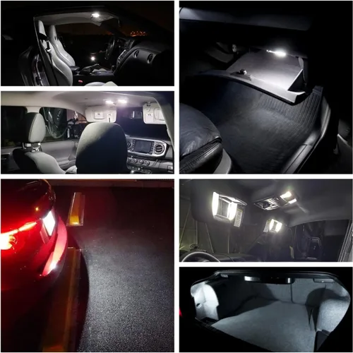 Miniatura 4 de Kit de 11 bombillas LED interiores para Ford Escape 2008 2009 2010 2011 2012 luces de matrícula de cúpula de mapa, luces superbrillantes de 6000 K
