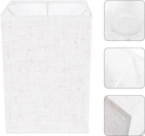 Miniatura 9 de Baluue Pantalla rectangular de lino de 7.87 x 5.51 x 5.51 pulgadas, cubierta de lámpara de mesa para lámparas de piso y escritorio, protección