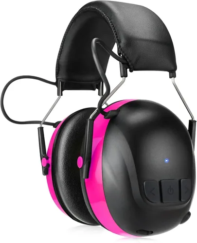 Miniatura 12 de Kalence Auriculares con Bluetooth 6.0, protección auditiva con tiempo de trabajo de 120H, orejeras de seguridad de 30dB, auriculares recargables