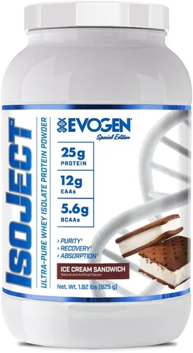 Miniatura 8 de Evogen Isoject - Aislado de proteína de suero Proteína de suero en polvo ultra pura con enzimas encendedoras, BCA y EAA Absorción y recuperación