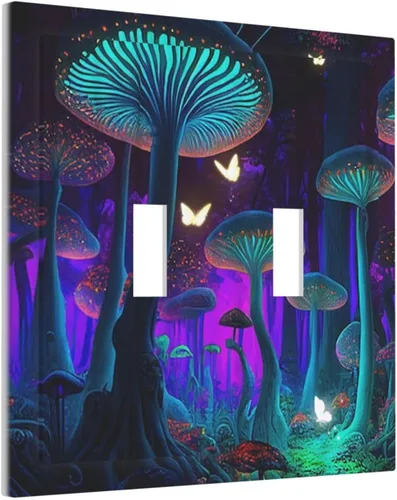 Miniatura 13 de Placa Cubierta de Interruptor de Luz de Palanca Individual con Diseño de Flor Botánica en Tablero de Madera Rústico Estilo Granja - Placa de Pared