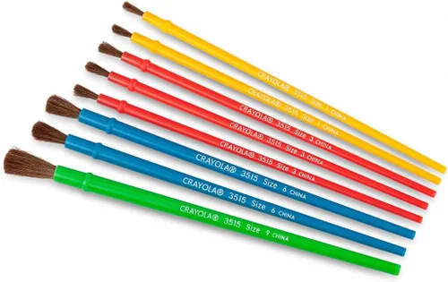 Miniatura 5 de Crayola Juego de pinceles de pintura para niños (8 quilates), suministros de pintura para niños, varios tamaños, suministros de arte y manualidades