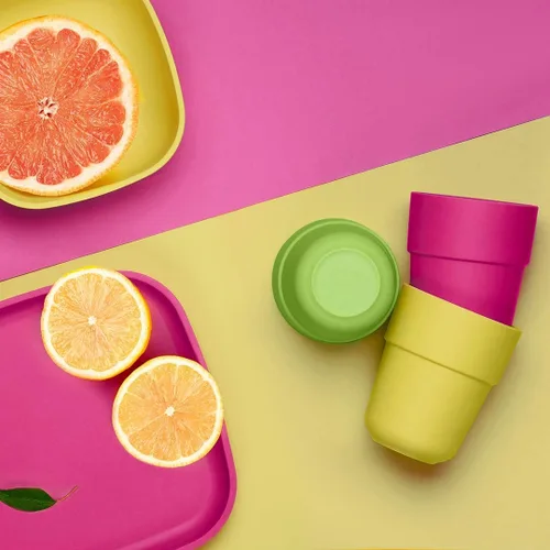 Miniatura 4 de Vasos de bambú para niños, juego de 4 vasos apilables de bambú, juego de vajilla de bambú para niños, tazas de bambú para niños, aptos