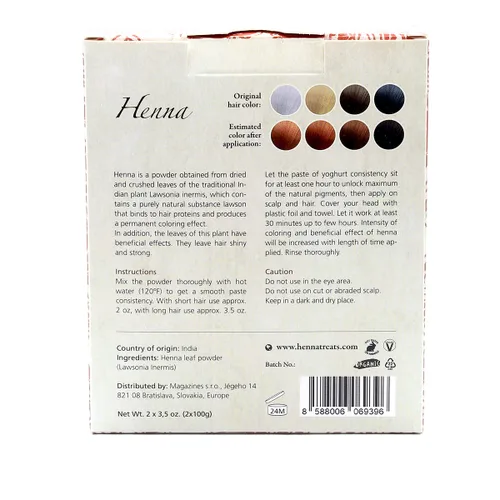 Miniatura 3 de Polvo de henna - Tinte para el cabello rojo - Orgánico fresco y puro - 7 onzas - Indian Natural Hair Care