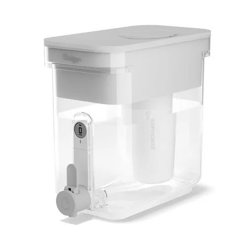 Culligan con tecnología ZeroWater - Dispensador de filtro de agua de 22 tazas de 5 etapas – Incluye filtro de agua avanzado certificado para reducir