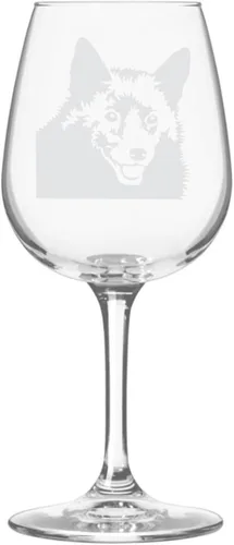 Miniatura 61 de Copa de vino de 12.75 onzas con diseño de perro grabado
